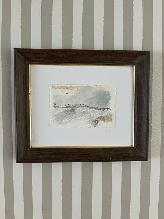 Abstract watercolor framed art