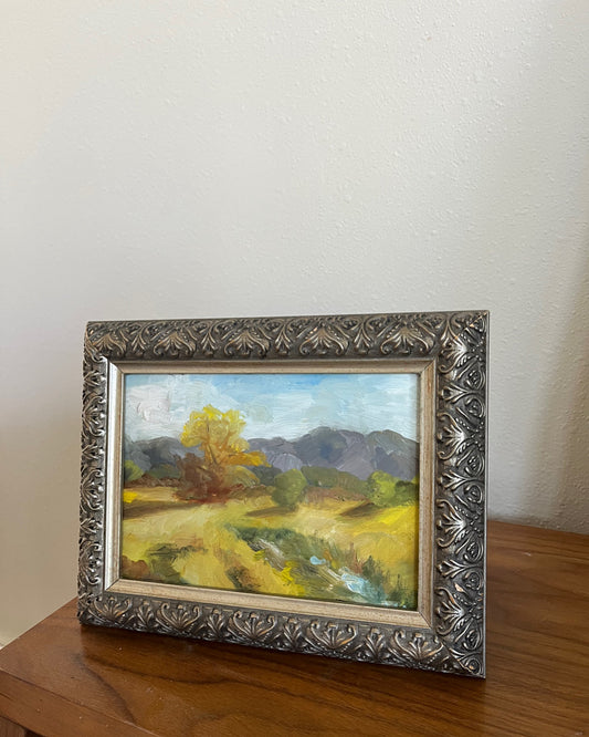 Plein air landscape study