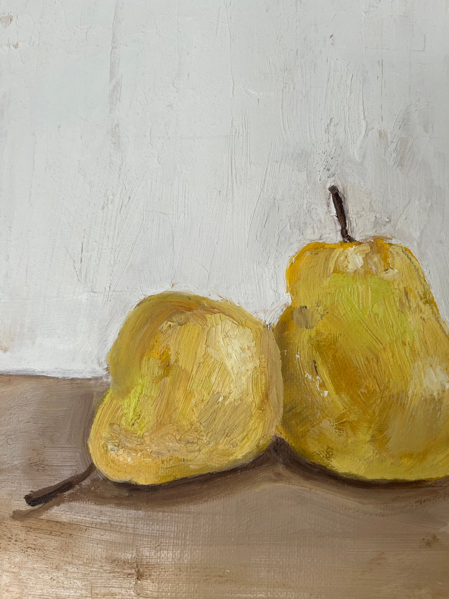 Original oil painting still life - pears