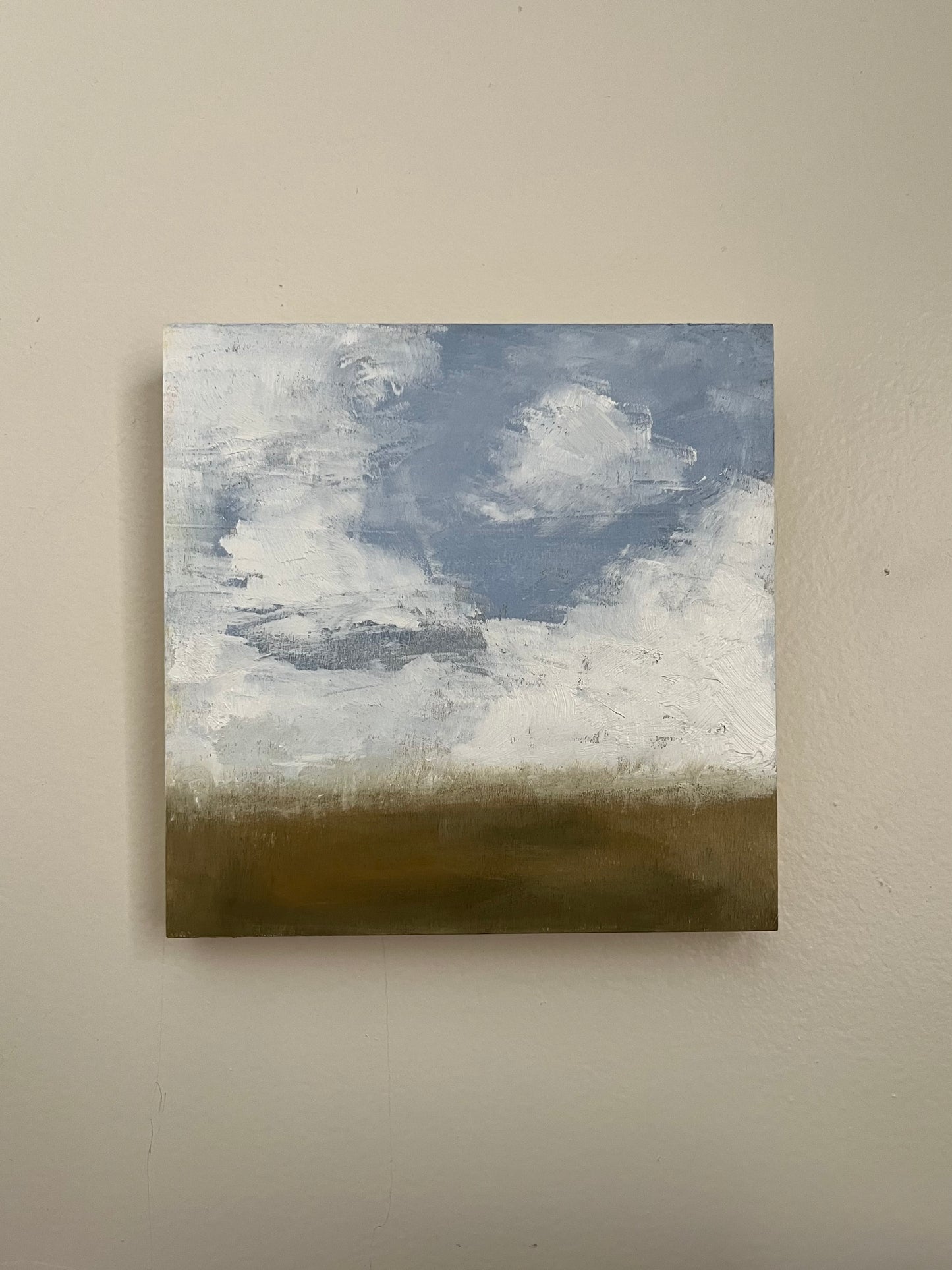 Cloud study oil painting